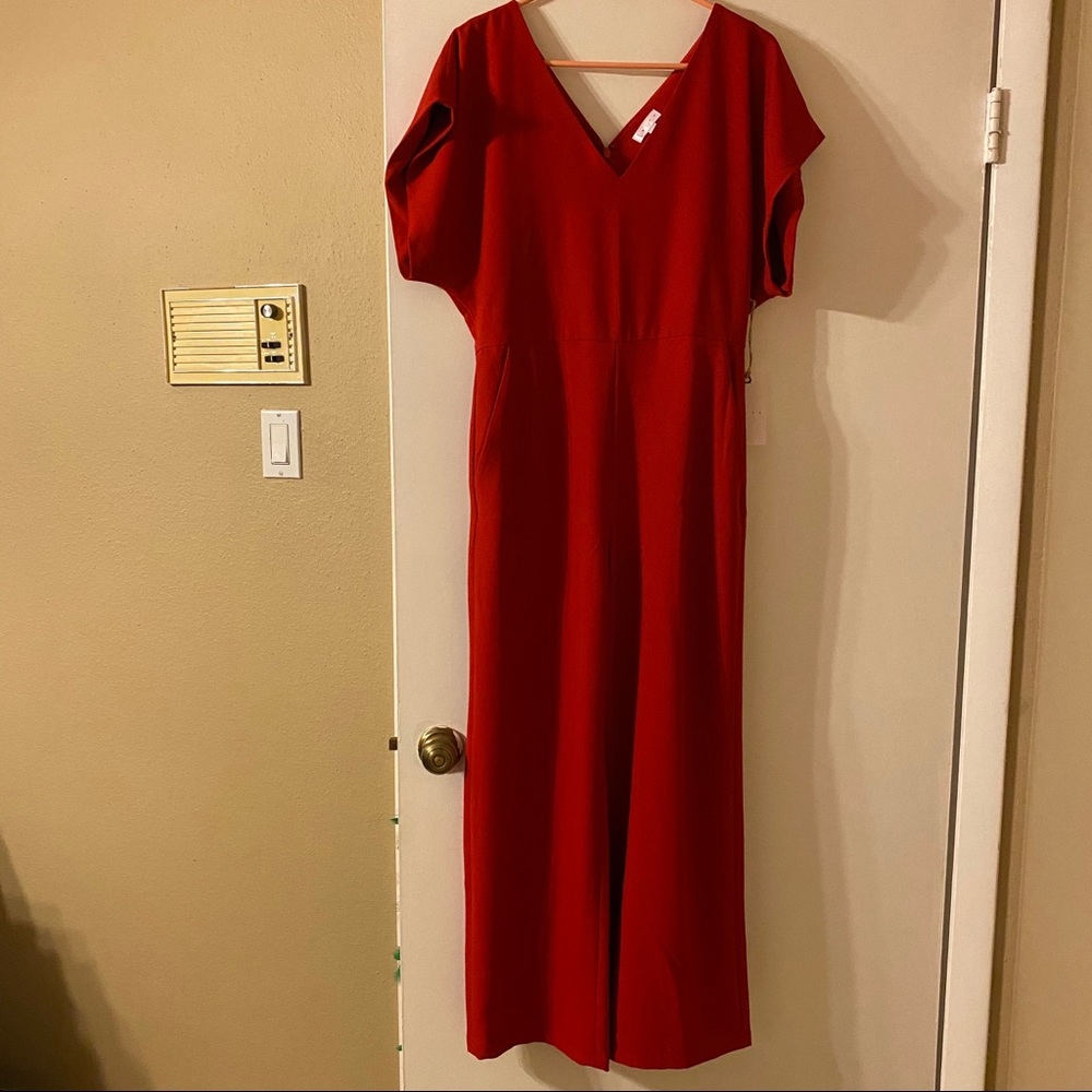 NWT Leith Jumpsuit in red